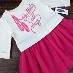 NWT Old Navy Sweatshirt Tutu Dress